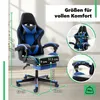 di volio herní židle Ragazo modrá, ergonomická kancelářská Náhled obrázku produktu 13