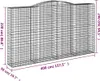 vidaXL Gabionen mit Hochbogen 6 Stk. 400x50x220/240cm Produktbild-Vorschau 6