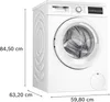 Bosch Serie 6 WUU28T22, Frontlader, 9 kg, B, 72 dB, 1400 Produktbild-Vorschau 7