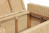 MiaMöbel Truhenbank 90x47x50 cm Landhausstil 100% Baumwolle Produktbild-Vorschau 6