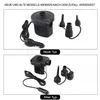 Two different models of car air pumps are shown side-by-side, with accessories. Produktbild-Vorschau