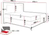 MIRJAN24 Boxspringbett Delos LED, Ehebett mit Produktbild-Vorschau 7