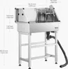 VEVOR Hundewaschstation aus Edelstahl, 870x490x1225mm Produktbild-Vorschau 9