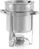 A stainless steel chafing dish on a white background. Náhľad obrázku produktu