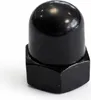 2x Hutmutter M10 schwarz Achsmutter SW15 Produktbild-Vorschau 2