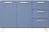 Kommode Nancy mit 3 Schubladen und 2 Türen, Sideboard in Produktbild-Vorschau 2
