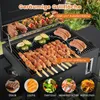 COSTWAY houtskoolgrill, grillwagen met deksel, wielen, 2 Productafbeelding-voorbeeld 4