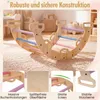 COSTWAY : arche d'escalade en bois avec coussin, balançoire Voir les images du produit 5