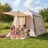 COSTWAY Aufblasbares Campingzelt 2-4 Personen, Luftzelt mit Produktbild-Vorschau 2
