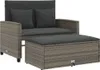 vidaXL Sofa ogrodowa z poduszkami 2-osobowa brązowa z Podgląd zdjęcia produktu 10