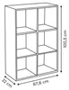 Modularregal mit 6 Fächern, 67,5 x 32 x 100,5 cm Produktbild-Vorschau 5