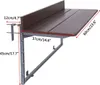 Faltbarer Balkon-Tisch für das Geländer 60×37cm Gdmokle Produktbild-Vorschau 3