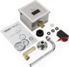 A collection of plumbing parts and an instruction manual laid out on a white background. Podgląd zdjęcia produktu