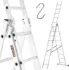 Drabina aluminiowa z opcją na schody 3x9 HIGHER 5,06m Hobby Podgląd zdjęcia produktu 1