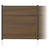 WPC Sichtschutzzaun Roma Line 5 x Zaunfeld teak und 6 x Produktbild-Vorschau 2