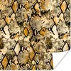 MuchoWow® Poster Tiermuster - Gold - Schlange 75x75 cm - Produktbild-Vorschau 1