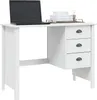 vidaXL Schreibtisch mit Schubladen HILL Weiß 100 x 45 x 74 Produktbild-Vorschau 3
