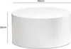 FineBuy Tavolino da caffè MONOBLOC Round 60 cm Bianco High Anteprima dell’immagine prodotto 3