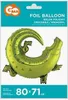 Krokodil Folienballon 80x71 cm Produktbild-Vorschau 3