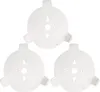 Three white circular wall mounts for a WiFi system are arranged in a triangular formation against a white background. Náhled obrázku produktu