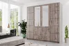 Furniture24 Kleiderschrank Bali D4 Schrank 196x200x58 cm 4 Produktbild-Vorschau 3