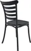 A black chair shown from the back on a white background. Produktbild-Vorschau