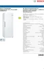 Bosch GSN58AWCV (weiß) Serie 6 Freistehender Gefrierschrank Produktbild-Vorschau 25