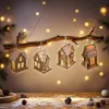LED-houten kersthuisje, 10 cm, om op te hangen, inclusief Productafbeelding-voorbeeld 7