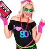 Spitzenhandschuhe Pink – Auffälliges Accessoire für 80er Produktbild-Vorschau 2