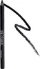 A black eyeliner pencil with a swatch of eyeliner on a white background. Produktbild-Vorschau
