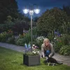 Outsunny Solarleuchte Gartenlicht 3-köpfige Lampe mit Produktbild-Vorschau 2