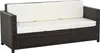 Outsunny Poly-Rattan Sofa mit Kissen 3-Sitzer Garten Produktbild-Vorschau 1