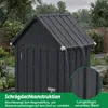 COSTWAY metalen tuinhuis, tuinhuisje voor gereedschap met Productafbeelding-voorbeeld 6