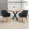 HOMCOM, ensemble de 2 chaises de salle à manger, chaise de Voir les images du produit 4