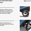 Klarfit Goldie Stroller remorque de vélo pour chiens, Voir les images du produit 6