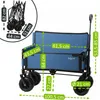 Zelsius Bollerwagen mit Sitzfunktion, Blau, 150 kg Produktbild-Vorschau 3