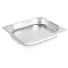 A stainless steel food pan on a white background. Produktbild-Vorschau