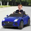 COSTWAY Jaguar 12V Elektro Kinderauto mit Geschichten & Produktbild-Vorschau 1