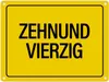 50. Geburtstag Metallschild mit Spruch: Zehnundvierzig Produktbild-Vorschau 1