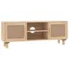 vidaXL TV-Schrank Braun 105x30x40 cm Massivholz Kiefer Produktbild-Vorschau 1