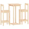 vidaXL 3-tlg. Bar-Set Massivholz Kiefer Produktbild-Vorschau 1