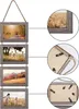 A collage of four hanging photo frames, with close-up views of the frame details. Produktbild-Vorschau