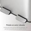 Vidacharmy 2×20L poubelle en inox avec pédale et filtre Voir les images du produit 7