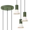 Lampa wisząca ryflowana ESTRIA zielono-beżowa 3xE14x15W Podgląd zdjęcia produktu 15
