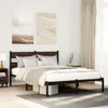 vidaXL Rám postele bez matrace s čelem hnědý dub 160x200 cm Náhled obrázku produktu 2