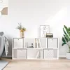 vidaXL Boîtes pliantes 4 pcs. Crème 32x32x32 cm Non-tissé Voir les images du produit 4