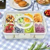 1-częściowa miska na przekąski z pokrywką, szczelna, talerz Podgląd zdjęcia produktu 1