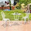Outsunny Sitzgruppe 3-teilige Essgruppe Balkonmöbel Set 1 Produktbild-Vorschau 2
