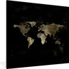 MuchoWow® MuchoWow® Gerahmtes Poster Weltkarte - Schwarz - Produktbild-Vorschau 1