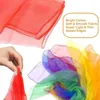 Tanz Tücher, Jongliertücher, Bunte Chiffontücher, 20 Stück Produktbild-Vorschau 3